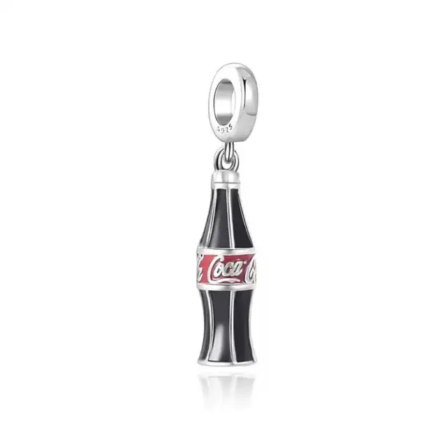 Coca Cola Bottle 925 Sterling Silver Charm/Pendant