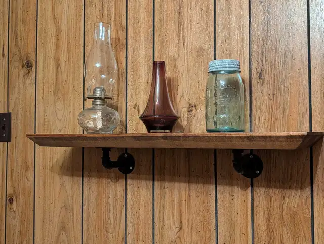 Rustic Pine Shelves on Pipe Brackets in Bookcases & Shelving Units in Markham / York Region - Image 8