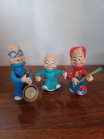 Alvin & the Chipmunks SIMON, THEODORE, ALVIN 1991 KFC Figures, View more