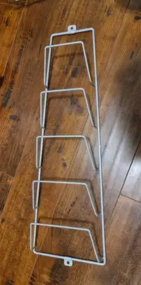 IKEA metal pot lid storage rack