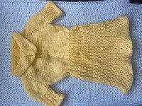 Hand knit toddler’s dress