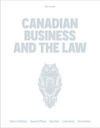 Canadian Business and the Law 6E DuPlessis 9780176570323