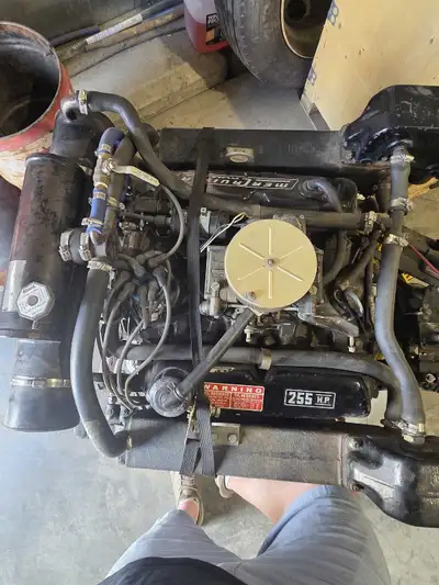 Everything in working order . Motor runs strong . Converted to outboards that's why selling .