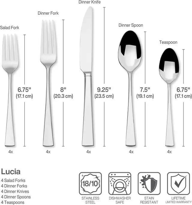30 piece Flatware Set - comes with gift case in Kitchen & Dining Wares in City of Toronto - Image 5