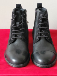BRAND NEW, GEOX JAYLON LEATHER LACE UP BOOTS, SIZE 8!!!