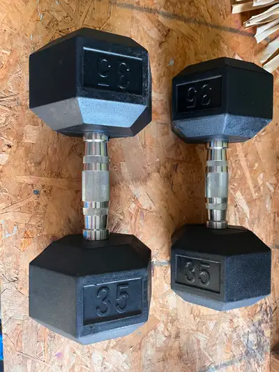 35lbs dumb bells a little too much for my physio needs, View more