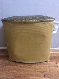 Vintage metal clothes hamper