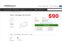 2019-21 Atlas Teramont 3QF-253-409 Muffler Volkswagen OEM VW City of Toronto Toronto (GTA) Preview