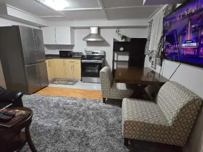 Basement apartment for rent perfect for a couple utilities are included no pets or smoke laudry avai...