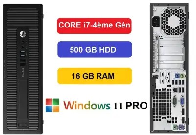 Hp Prodesk G1,core i7-4790,8GB,500GB,windows  11 pro, View more