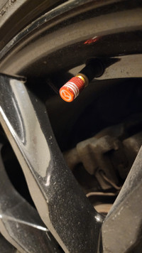 4 Red or black custom made mazda tire valve 