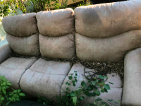 I deliver! Vintage 3-Seats Brown Sofa