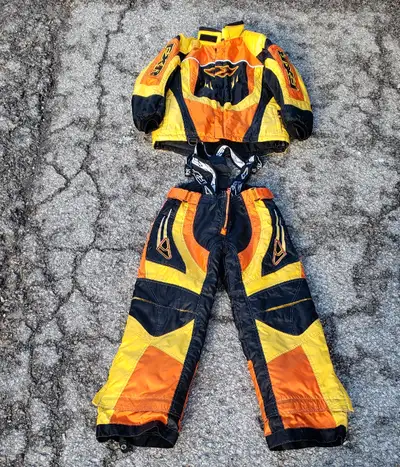 Kids / Youth FXR Snowmobile Jacket and Pants Matching Suit Kids FXR Snowmobile Suit Pants Size Youth...