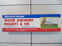 Classic Hedstrom Wood Anchors Item# 4-102 Made In USA Sealed
