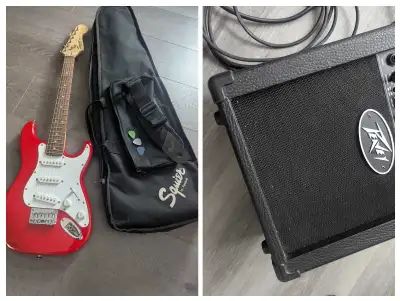 Squier by fender mini guitar package, View more