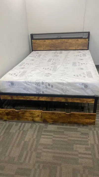 Queen size storage bed with drawers , View more