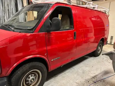 2008 GMC Savana work van with weather guard roof racks, Brand new rebuilt 6.5 engine , runs great ,...
