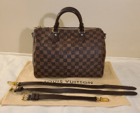 AUTHENTIC "LOUIS VUITTON" SPEEDY BANDOULIERE 30 BAG