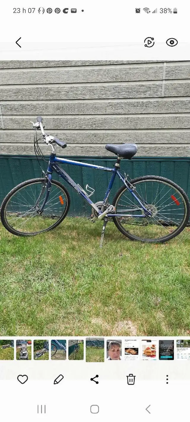 Velo Louis Garneau bleu in Cruiser, Commuter & Hybrid in Longueuil / South Shore - Image 2
