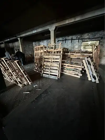 FREE WOODEN PALLETS, all must GO! come down to TAG Warehouse @ 289 King Street/R3B1J8, and grab them...