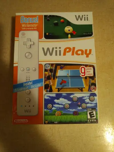 New Sealed Nintendo Wii Wii Play With Remote $55 OBO Nintendo Wii Super Mario Galaxy (there is a min...