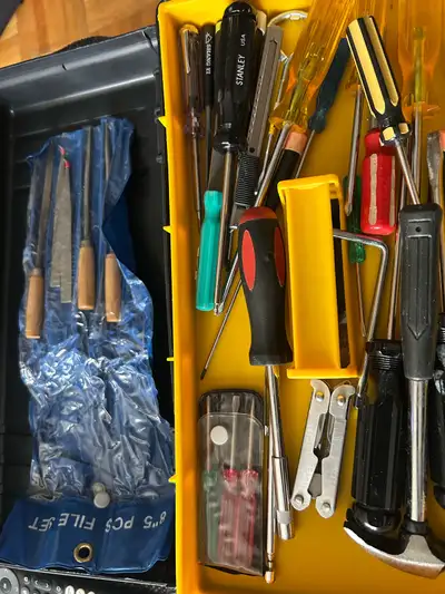 Toolbox with Assorted Hand Tools, View more