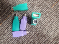 USB Male to PS/2 PS2 Female Adapter Converter Connector For PC