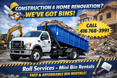 Need to get rid of construction debris, renovation waste, or household junk? Rolo Services – Mini Bi...