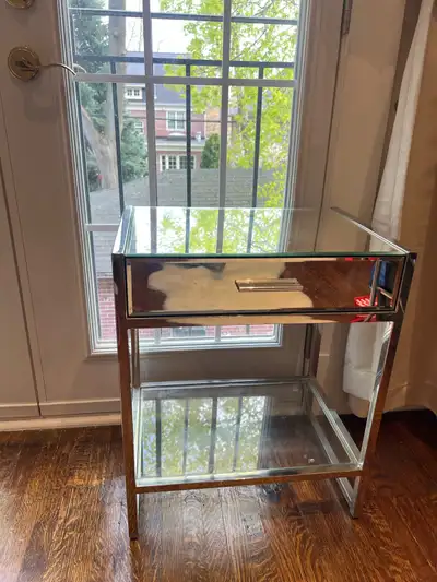 Mirrored Side Table, View more