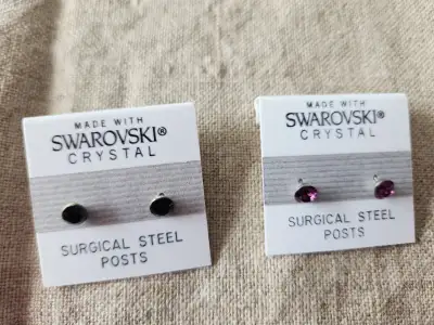 Swaroski Stud Errings (New), View more
