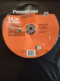 PowerCare 11 x 1.75 Inch Universal Plastic Wheel Lawn Mowers