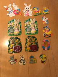 Easter variety decorations - décorations variées de Pâques  