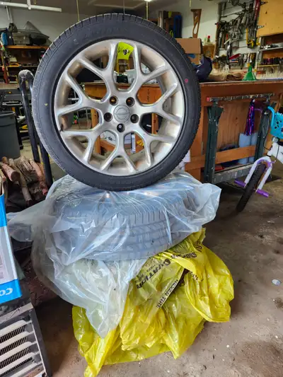 Four all-season tires on rims. Antares Igens-Locus 235/45R18 Used for one season (5,000km) They were...