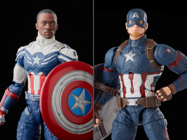 Marvel Legends Captain America Figures Sam Wilson Steve Rogers in Toys & Games in Trenton - Image 4