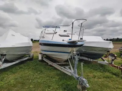 I'm selling a used Bayliner boat with a sturdy trailer included, perfect for weekend getaways on the...