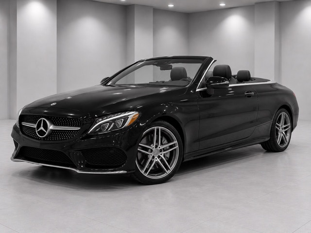 2018 Mercedes-Benz C300 4MATIC Cabriolet | 52 000 km | Noir/Noir