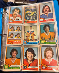 1974-75 OPC partial set (130 cards) (4 are topps)
