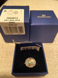Authentic Swarovski Rings size 52 (size 6) Excellent/Like NEW