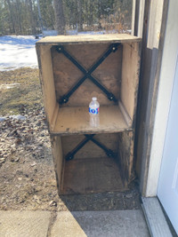 Wood shelving, shipping or storage crate