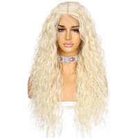 Sapphirewig Synthetic Lace Front Wigs #613 Blonde Colour Long