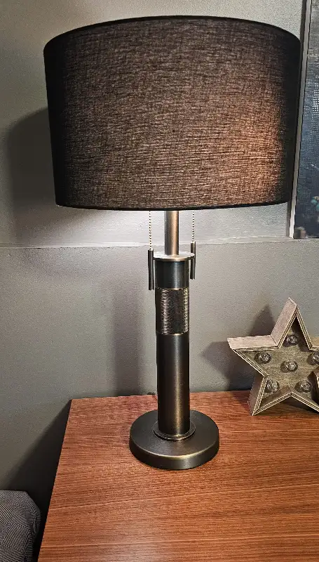 Lampe de table 26,5" Kingston Noir-Metal/Table Lamp Black in Indoor Lighting & Fans in Laval / North Shore - Image 2