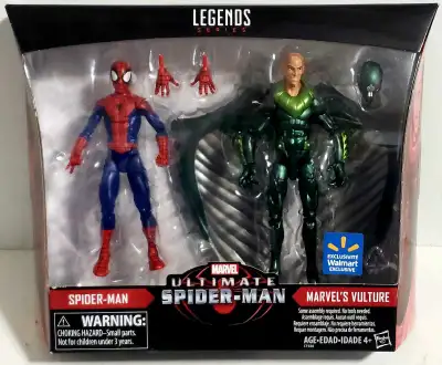 Marvel Legends Walmart Exclusive Ultimate Spider-Man and Vulture twopack. New. Smoke-free home. Buye...
