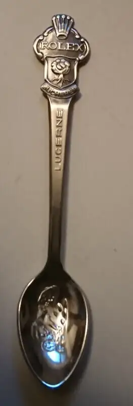 Vintage Rolex Bucherer of Switzerland Lucerne Souvenir Spoon with a Lion -Set of 4 - 4 - 1/4 inches...