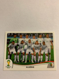 2014Panini FIFA World Cup Stickers Brazil ALGERIA TEAM PHOTO#584