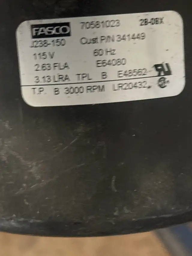 Furnace Exhaust Inducer Motor for Fasco 7058-1023  in Heating, Cooling & Air in Hamilton - Image 3
