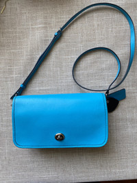 Rare! Beautiful aqua color coach bag