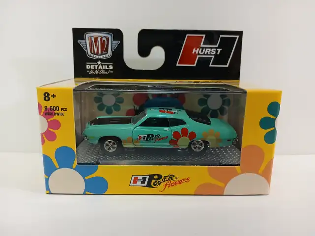 1970 Ford Torino Cobra. 2022 M2 Machines Hurst Power Flowers Set