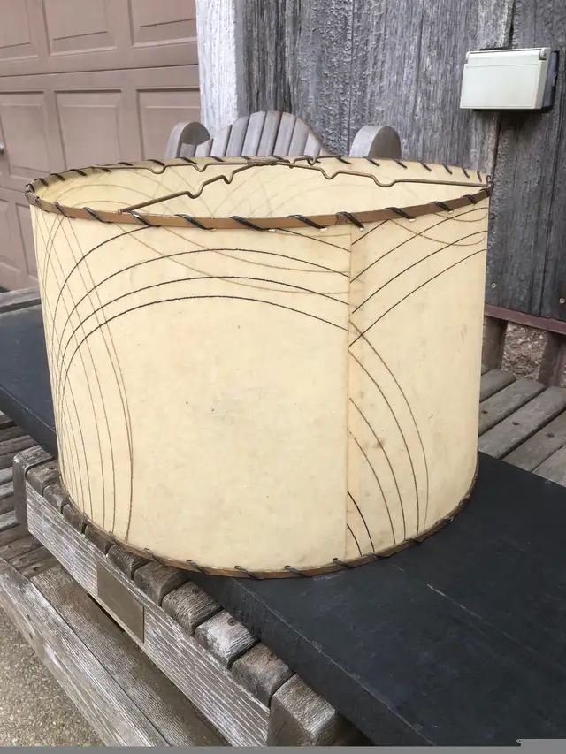 Vintage Fibreglass Antique MCM Lamp Light Shade Retro Decor  in Indoor Lighting & Fans in Oakville / Halton Region - Image 6