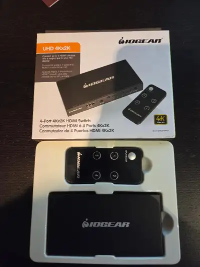 Brand New IOGEAR 4 Port HDMi Switch, View more