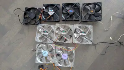 120mm pc case fan bundle ($10 for everything), View more